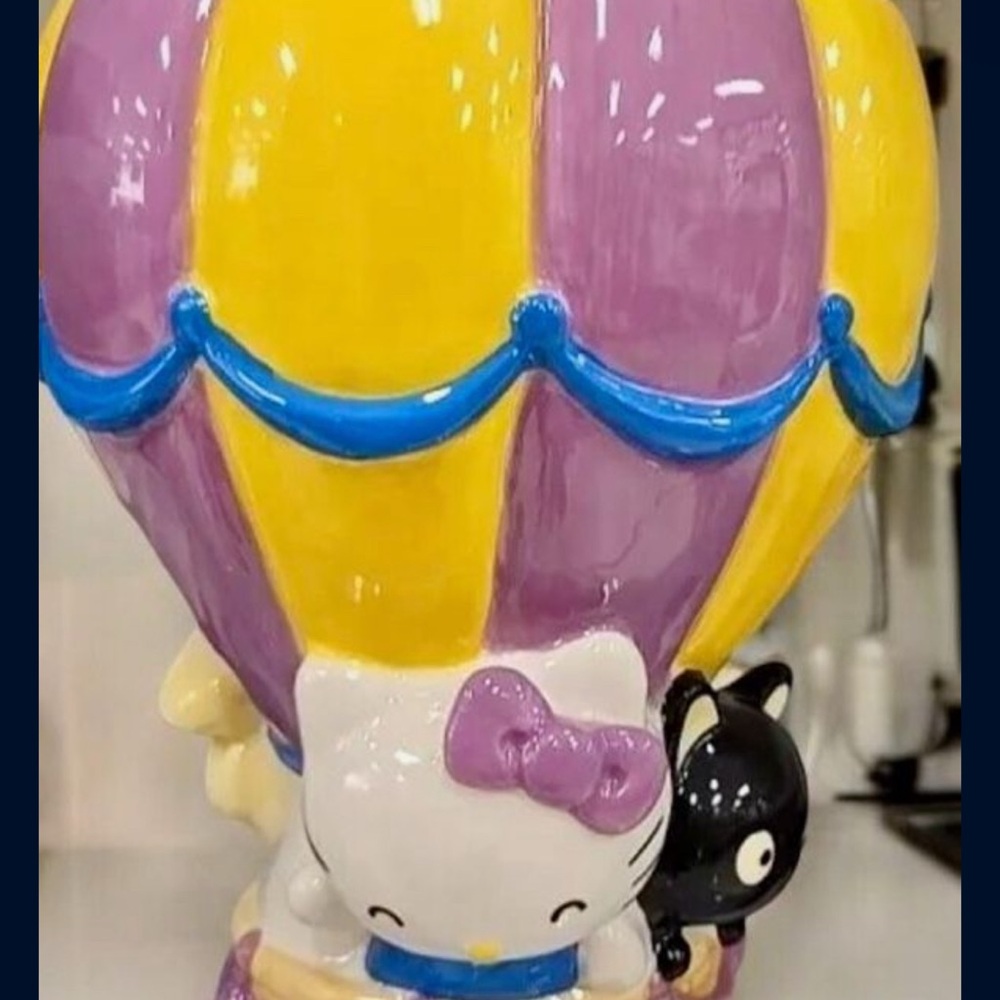 Hello Kitty Vibrant Purple and Yellow cookie jar